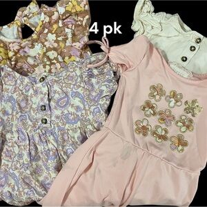 4 PACK SIZE 2T GIRLS DRESSES GENTLY WORN
